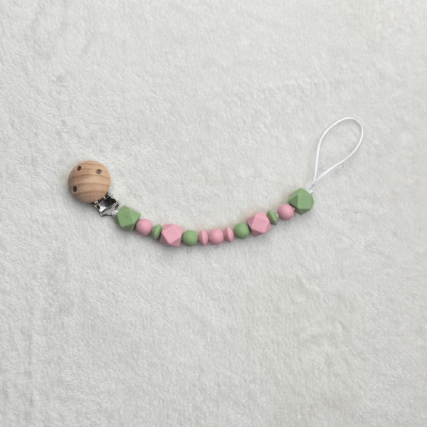 Attache9 Attache-tétine Jardin Pastel